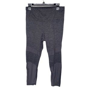 Gaiam Grey Leggings with Mesh Details Size Medium